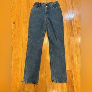 Vintage 90's premium denim Mom Jean with western styling